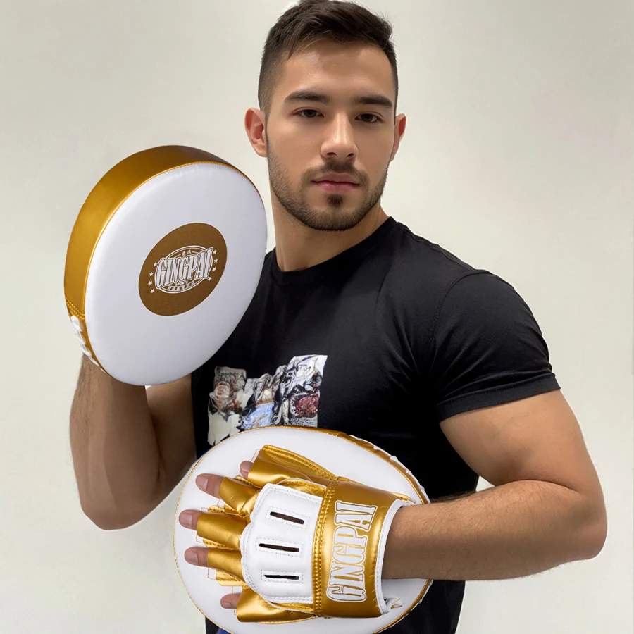 1Pc Muay Thai Punch Pad Boxing Hand Target Boxing Focus Mat Sandbag Training Glove Kick Fighting Curved Mitt Focus Punch Mat 