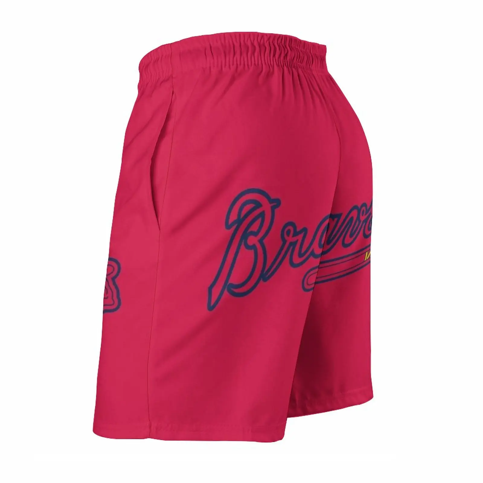 Braves-Atlanta Men'S Beach Shorts Quick Dry Travel Swimsuit Trunks Surf Pants Sports Pants Logo Beach Shorts