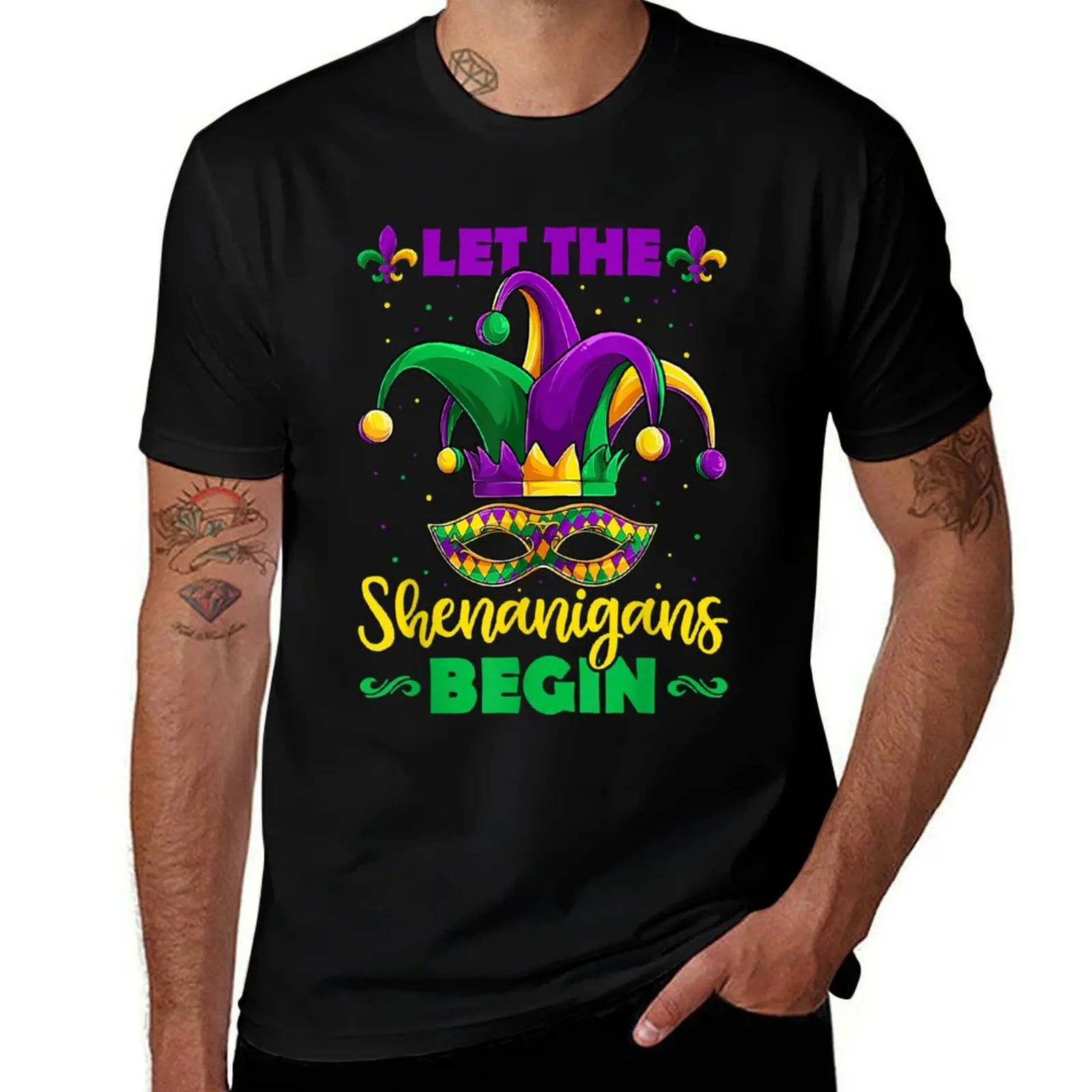 

Let The Shenanigans Begin Mardi Gras Kids Men Women T-Shirt Performance Dry Fit T-Shirt