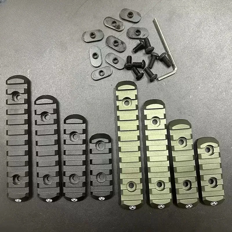 Elemento MOE/MLOK/Keymod/SMR Paramani tattico in metallo da 20 mm, aggiuntivi esterni Picatinny, Fishbone Jailbreak