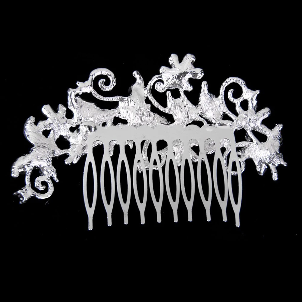 

Bridal Hair Accessories Rhinestone Comb Alloy Clip Slide Hairpiece Bride Wedding