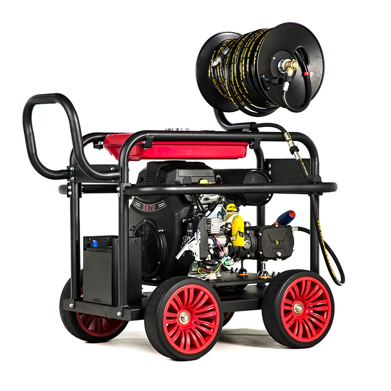 

Bison 3600Psi 250Bar High Pressure Gasoline Jet Drain Cleaner Jetter Pressure Sewer Cleaning Machine