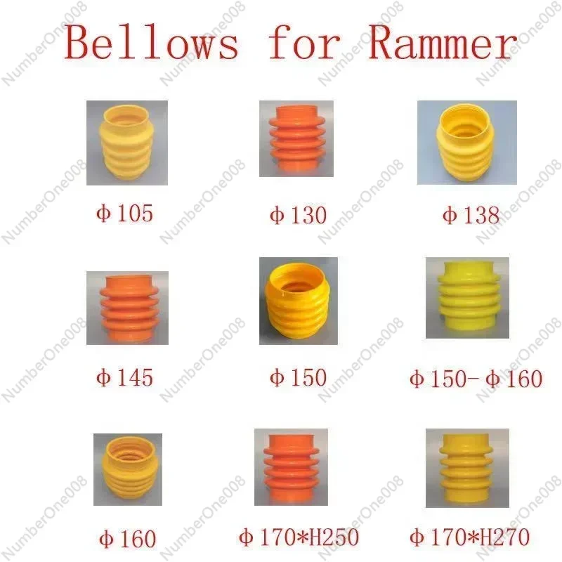 Tamping Rammer Spare Parts Bellows Mikasa MT60/MTX60 Inner Diameter 130mm