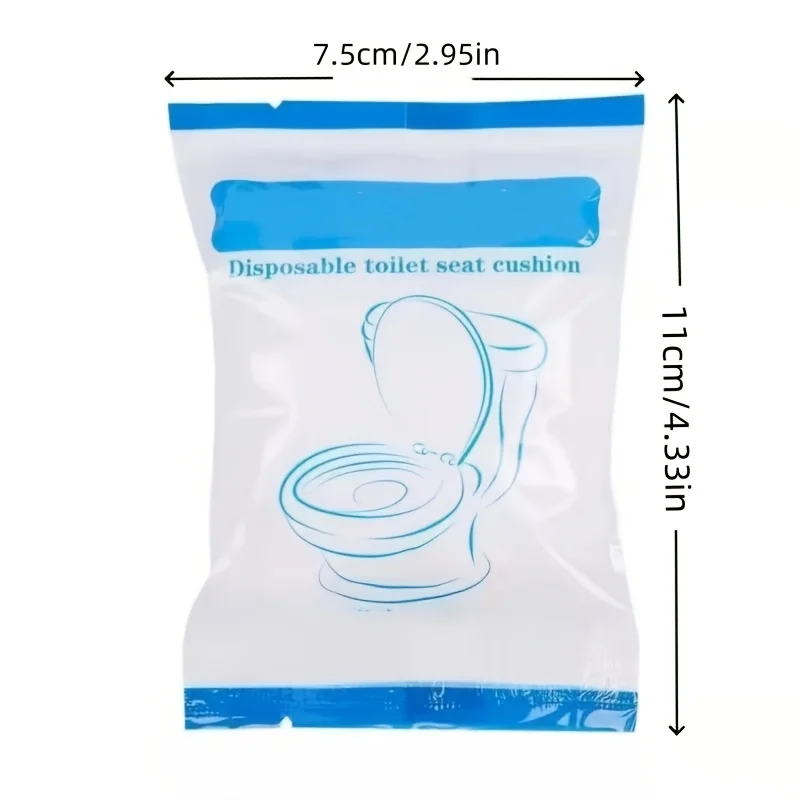 30pcs Disposable Flushable Toilet Seat Covers | Portable Travel-Sized Soft Paper Covers for Comfort and Hygiene