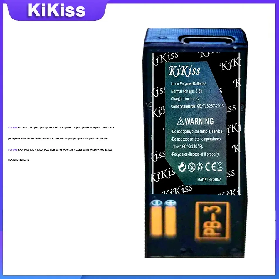 

Аккумулятор для Aiwa PB3, PB4, JX729, JX629, JX202, JX303, JX505, PX370, RX70, PX70, PX610, PX720, PL77, PL55, JX705, JX707, PB-S5