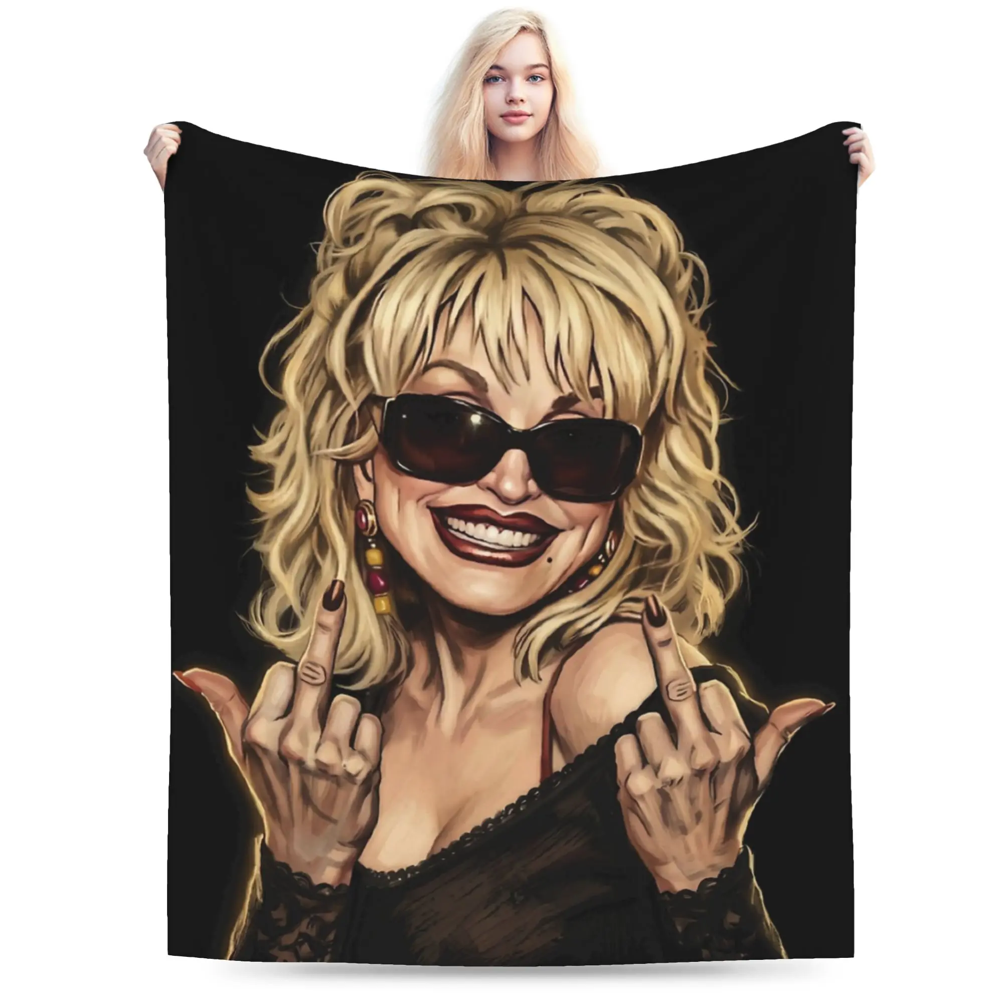 RIP Dolly Parton Blanket Super Soft Warm  Throw Blankets for Bed 50x60 Inch Multiple Sizes Bedspreads