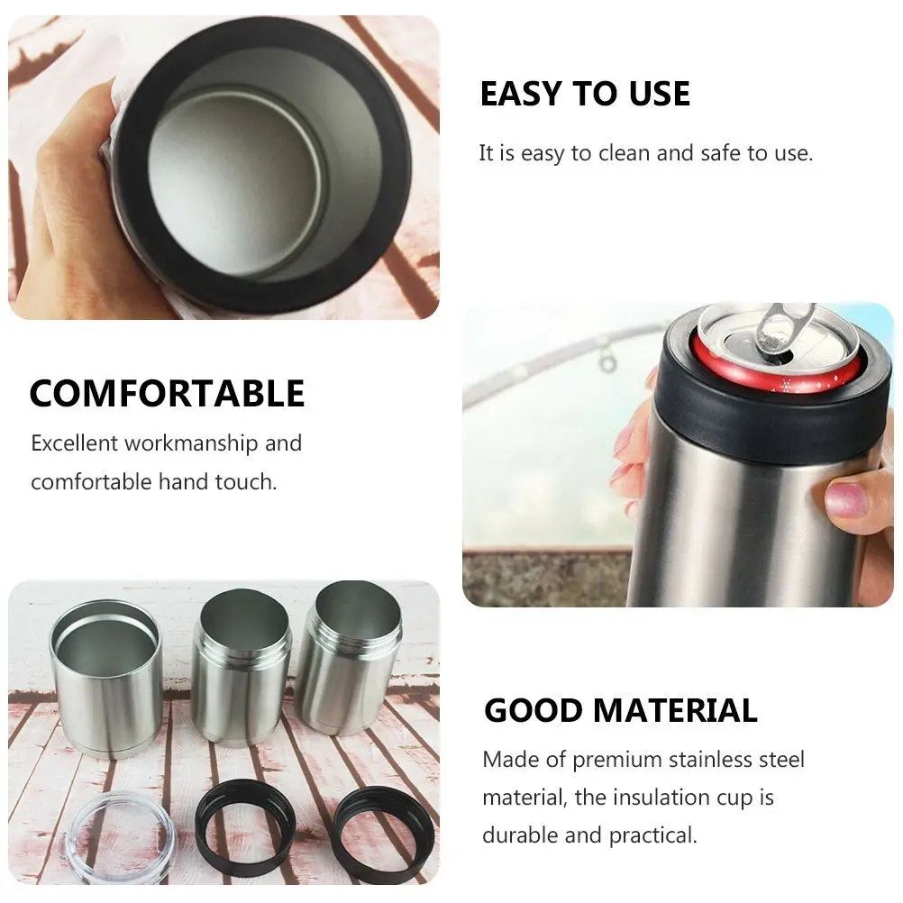 

Premium Stainless Steel Insulated Mug Double Walled Vacuum Can for Cold Drinks Outdoor Travel Home Office School Use 12 Oz