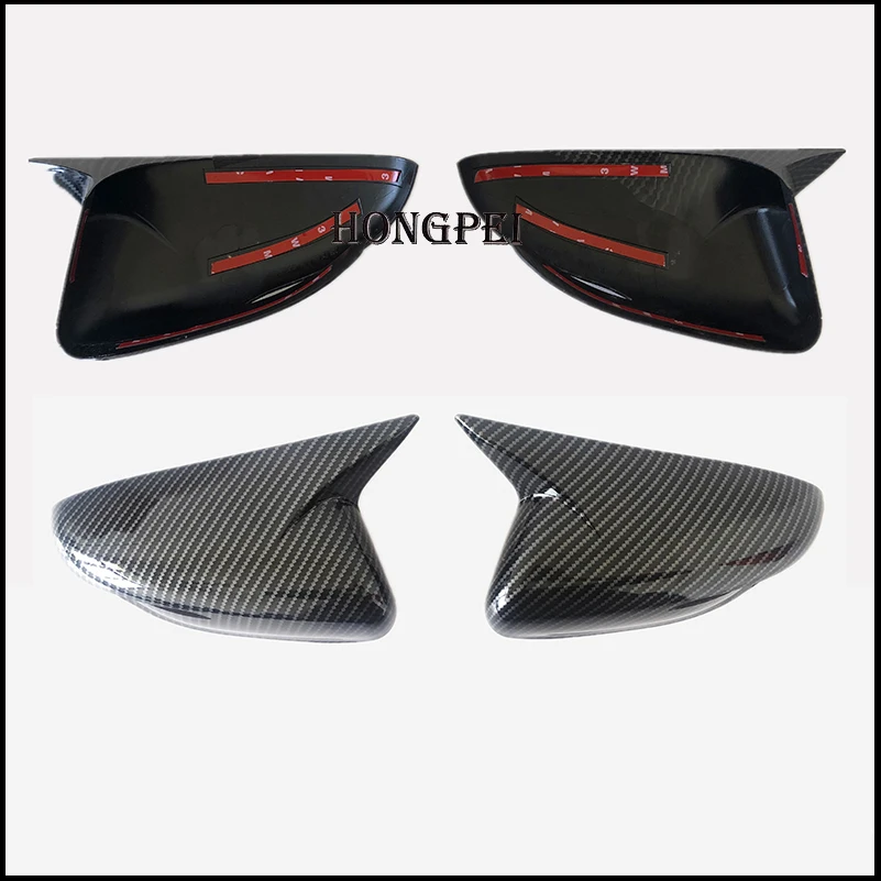 For KIA Cerato K3 Forte 2014-2017 Door Side Wing Rearview Mirror Cover Sticker Trim With Horn Car Styling Auto Accessories