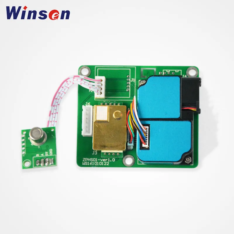 1pc ZPHS01 CO2/PM2.5/CH2O/TVOC Detection Winsen Multi-in-One Sensor Module UART Output Temperature & Humidity Detection