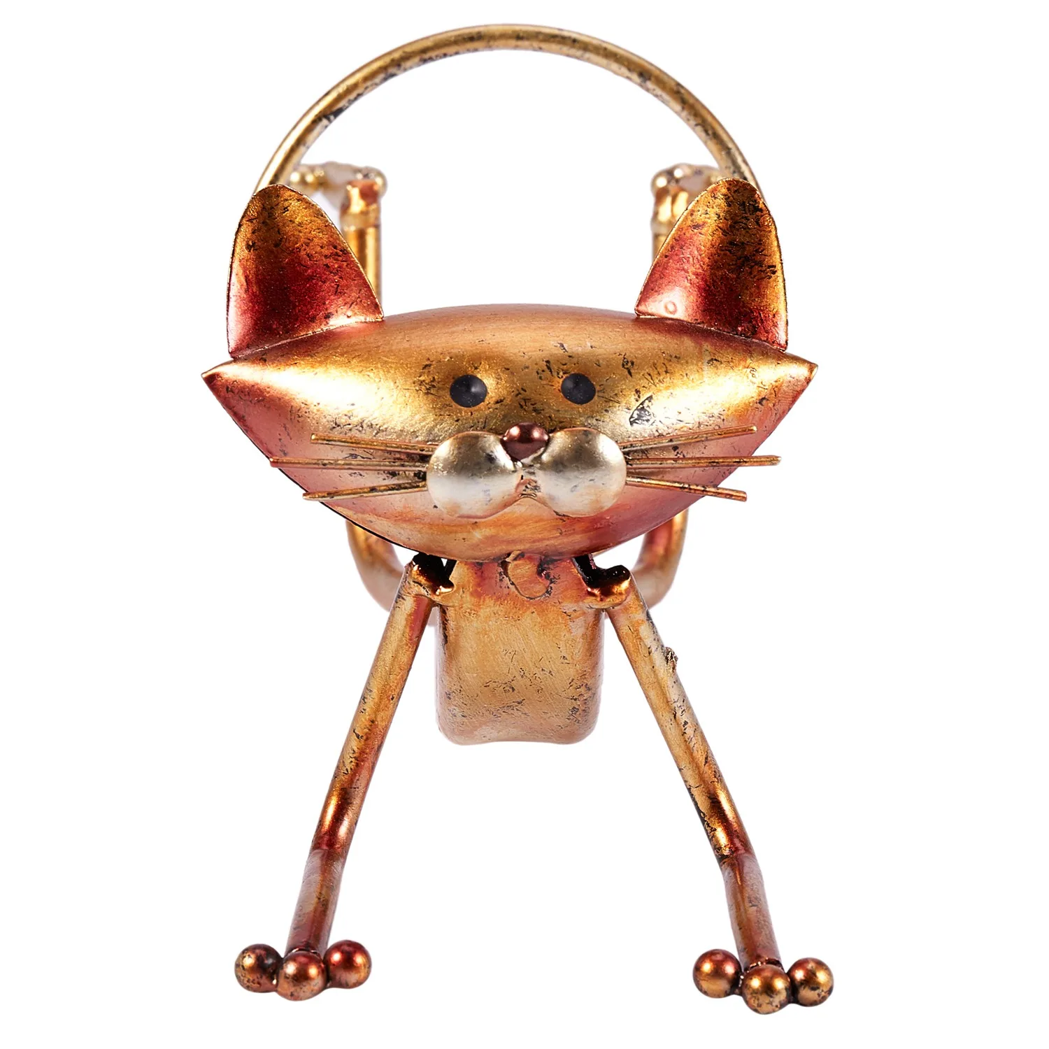 ABSJ-Yoga Cat Wine Rack Metal Wine Holder Wine Shelf Sculpture Practical Sculpture Home Decoration Interior Wine Stand Crafts view 4