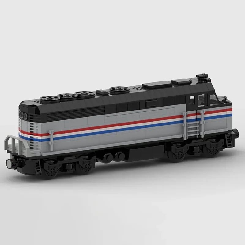 Eisenbahnzug Serie Moc Bausteine EMD F40PH Zug Modellbau Technologie Modulare Block DIY Spielzeug Urlaub Geschenke