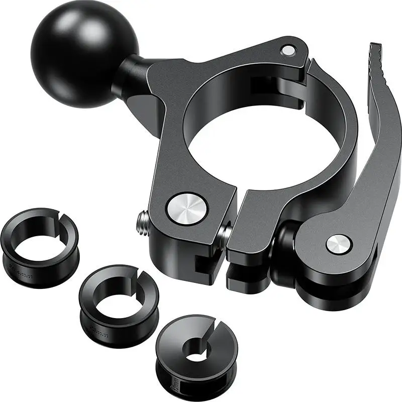 AliExpress NONE 17MM 25MM Aluminum Ball Head Adapter Motorcycle Handlebar 1 Inch Base Mount Holder Bike Bicycle Riding Clip GPS Bracket