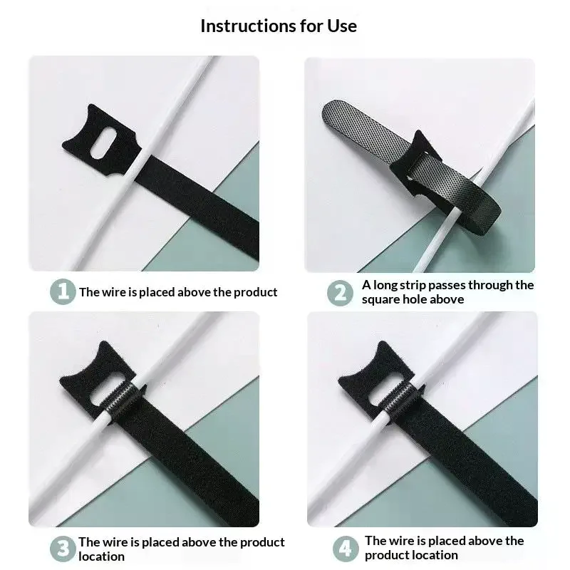 Cable Organizer Cable Management Cable Winder Tape Protector: 50Pcs Wire Ties Phone Accessories