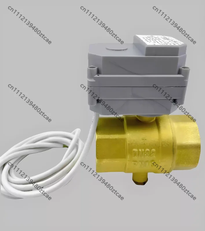DN32 Brass Valve 3-Wire 2-Control Passive Signal Feedback 6-Wire Gray Housing For Irrigation Fertilizer Machine Heating