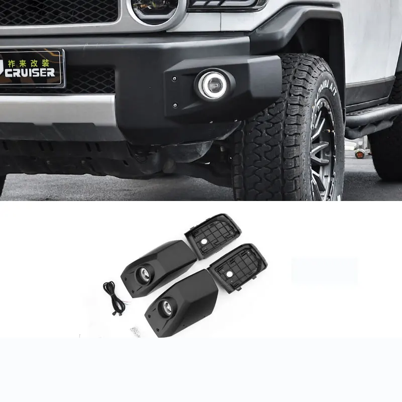 LED Fog Lamp Assembly For Toyota FJ Cruiser Daytime Running Lights Front Bumper Corner Guard FJ Cruiser Accessories Modification