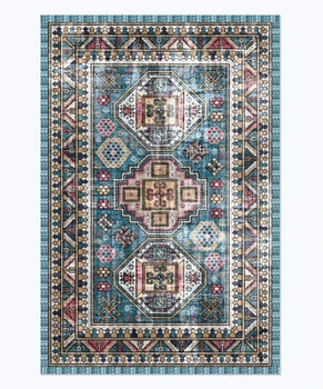 Retro Washable Living Room Rug 14