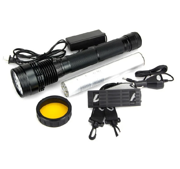 Waterproof 50w 65w 75w 85w HID xenon torch police camping light rechargeable flashlight 8500lumen lm 1500 meter range