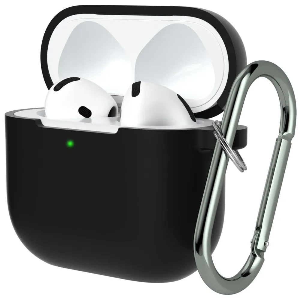 Funda para Airpods de 4 generación con Kit de limpieza, llavero, protección contra caídas, estuche de carga inalámbrica para Airpods 4, para mujeres y hombres