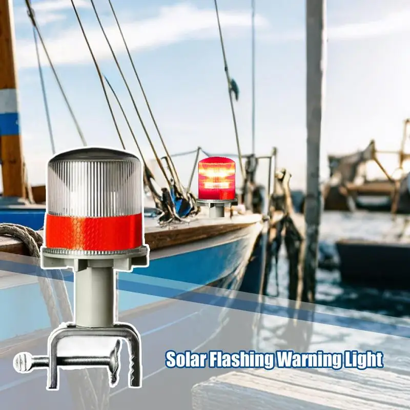 

Strobe Lights For Trucks Solar Powered Road Signs Flash Lamp Industrial LED Warning Lights Waterproof Safety Flashing Lamp For