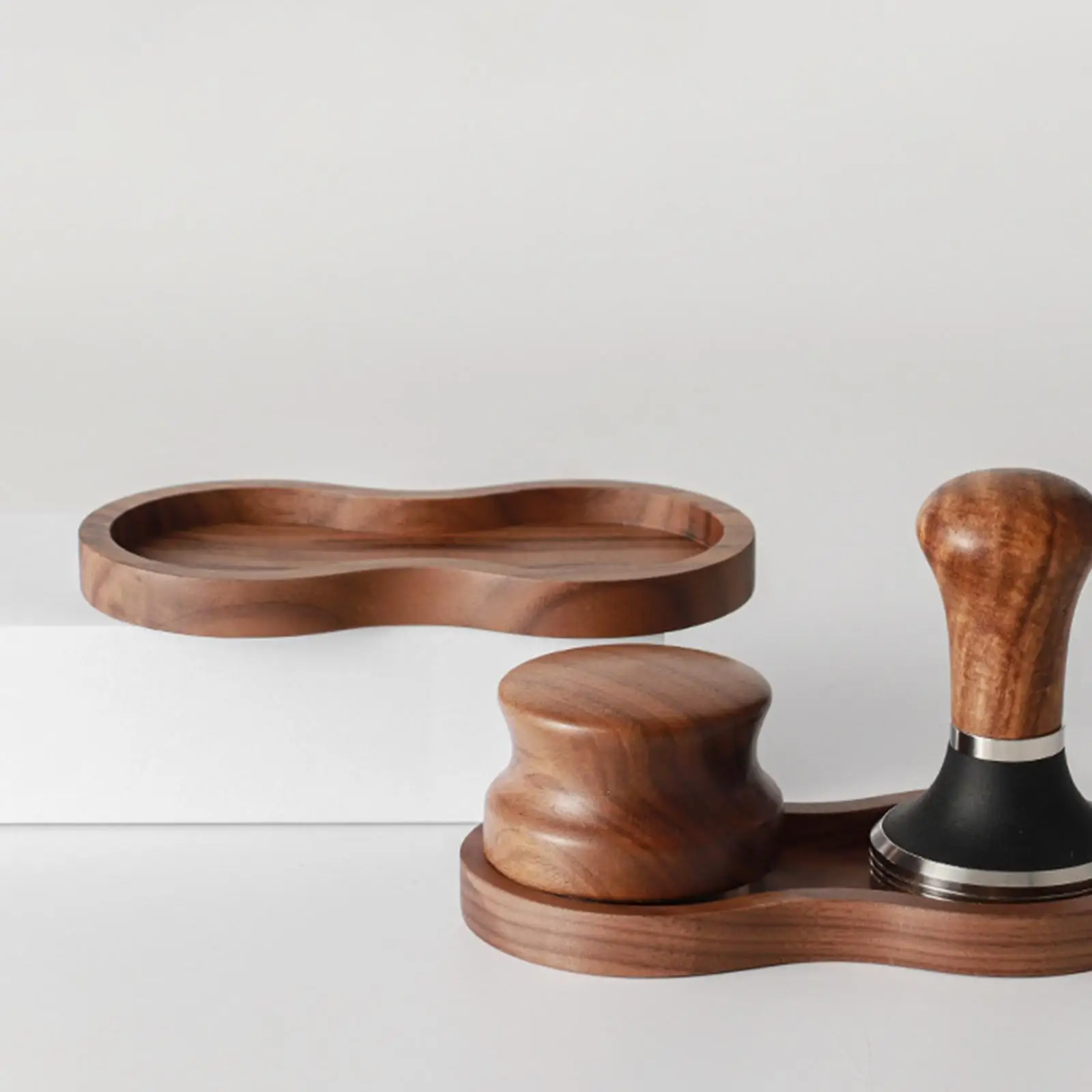 وسادة مسحوق القهوة الخشبية المسطحة من إسبرسو لسطح العمل