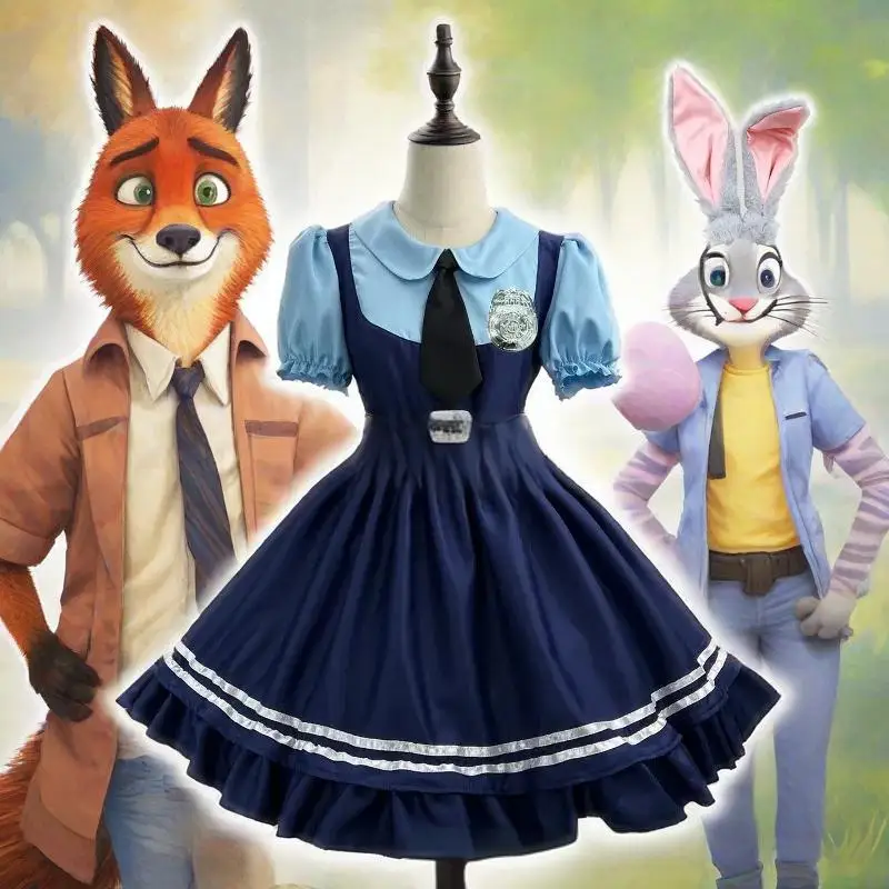 

Нишевый Live Action Crazy Animal City Косплей Джуди Кролик Косплей Костюм Аниме Косплей Костюм Набор Антропоморфный костюм