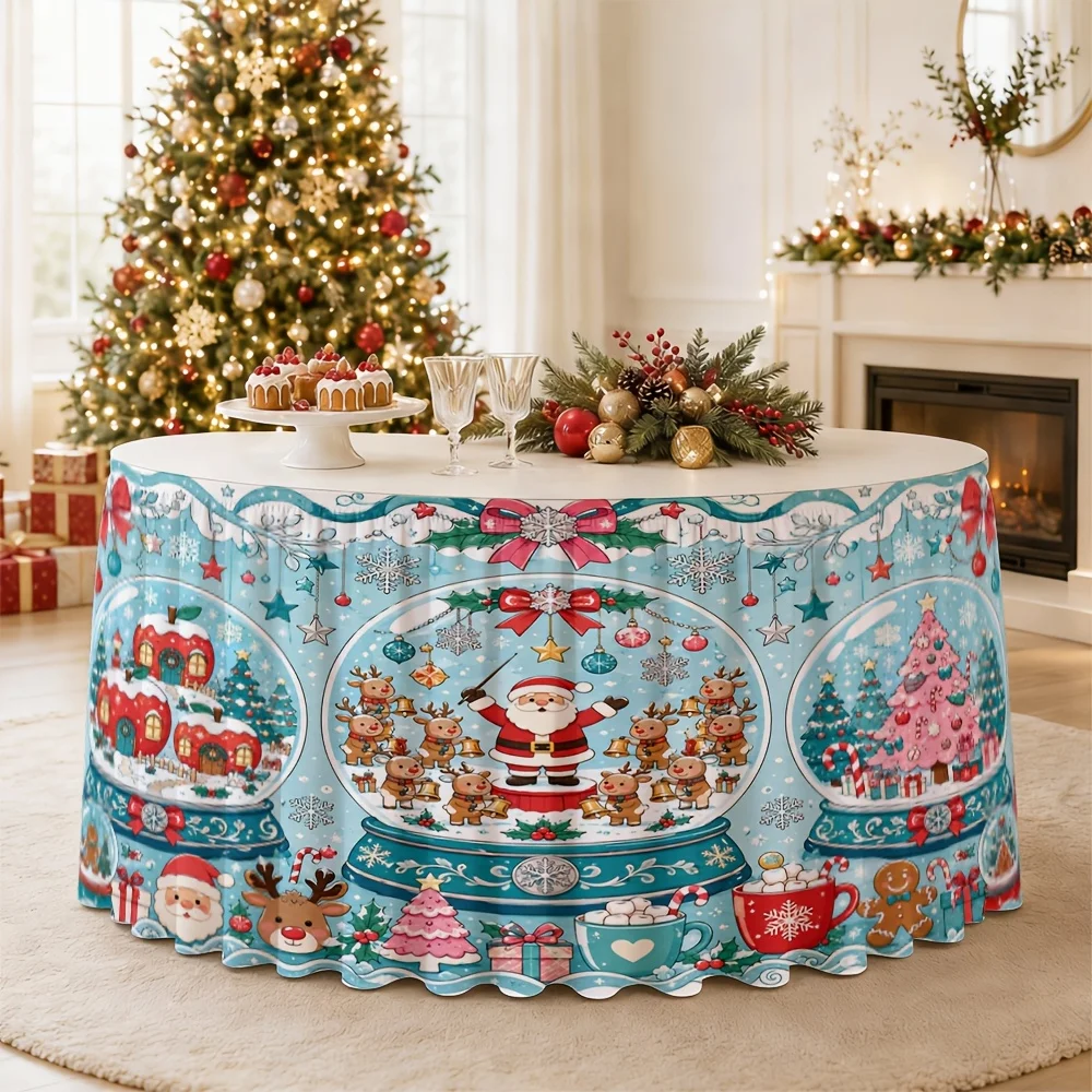 Winter holiday snowball design - Comfortable home decoration for dining room, living room, kitchen, coffee table, sofa