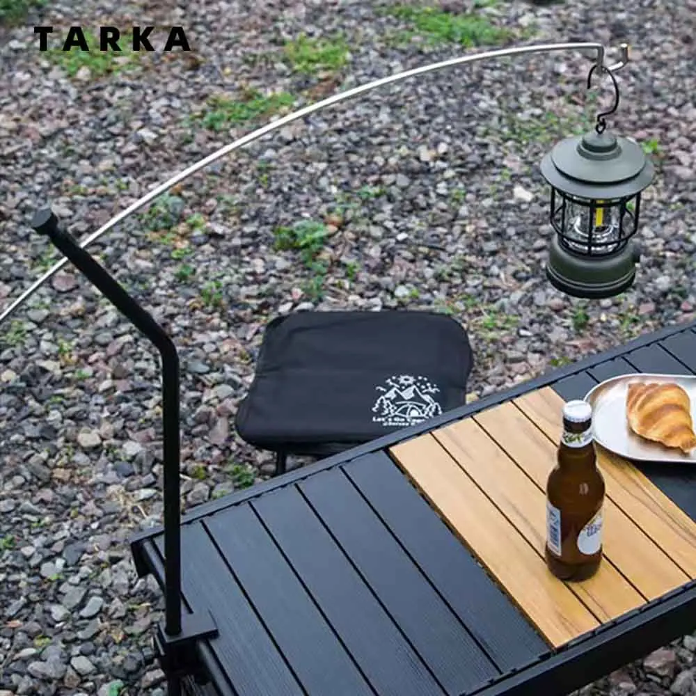 TARKA Camping Lantern Stand Light Holder Ultralight 360° Adjustment Tabletop Light Stand Universal Desktop Lighting Hanging Rack