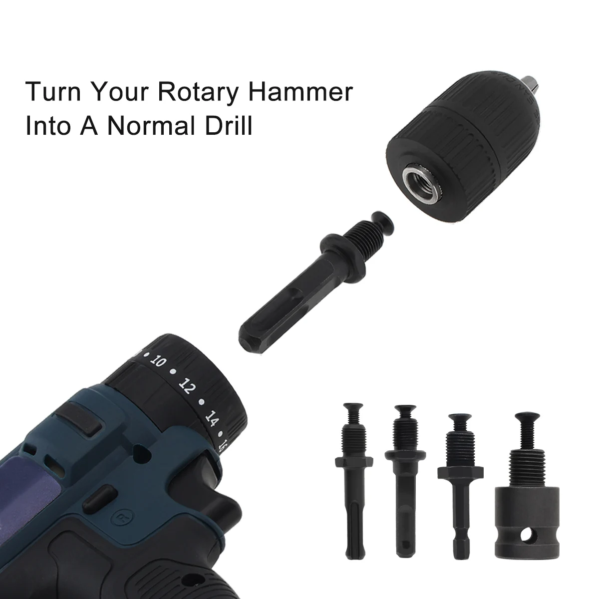 Mini Drill Chuck & Drill Chuck Adapter Micro JTO Taper Mounted Drill Chuck and Wrench With Chuck Key for Power Tools Accessories