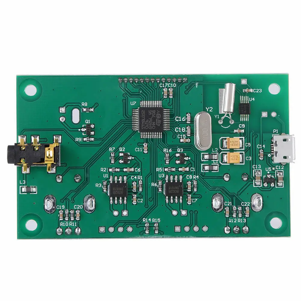 FM Radio Receiver Module 87-108MHz Frequency Modulation Stereo Receiving Board with LCD Digital Display 3-5V DSP PLL