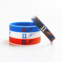 1PCS Brunson Basketball Sports Silicone Wristband Outdoor Rubber Elastic Band Male Athlete Peripheral Jewelry Commemorative Gift