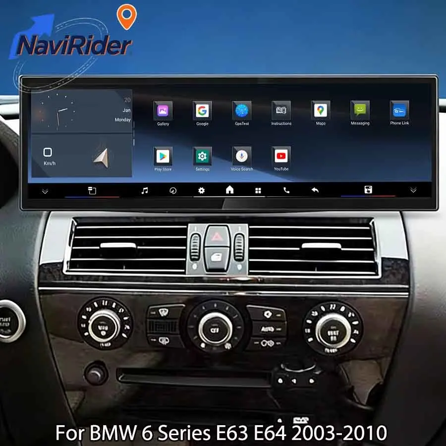 

14,9-дюймовый Android 15 GPS-навигатор для BMW 6 серии E63 E64 (2003-2010) с Carplay, мультимедийный проигрыватель, 4G, WiFi, аудио, Bluetooth