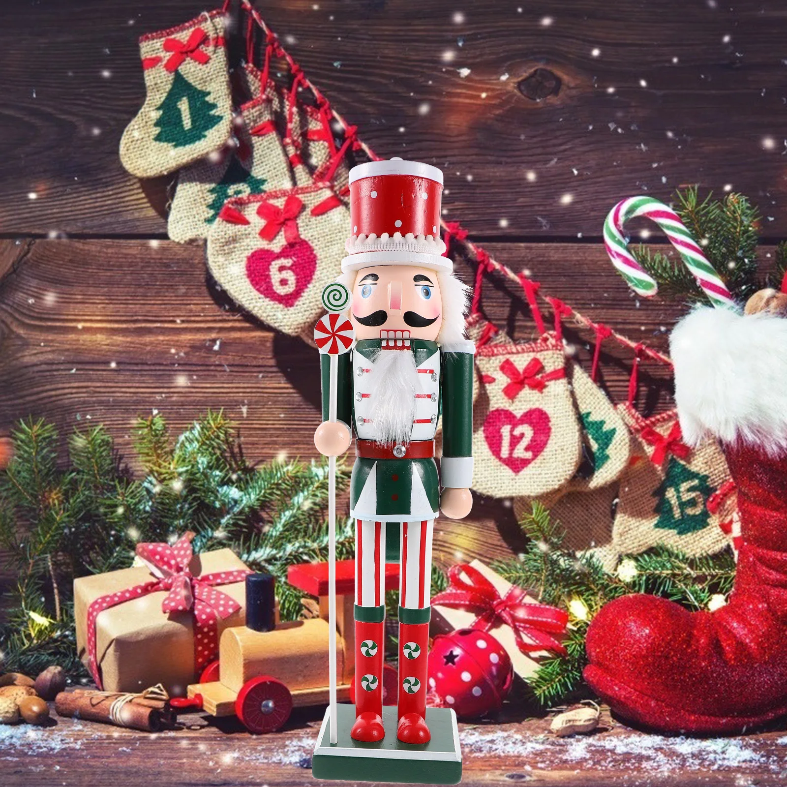 

Christmas Nutcracker Wooden Xmas Decoration Fine Crafted Nutcrackers Ornaments Festival Gift Christmas Nutcrackers