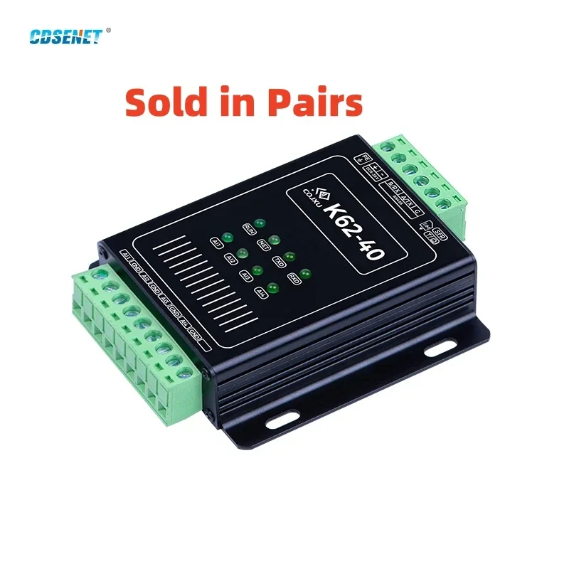 

1 Pair Point-to-point 4-20mA Analog K62-DL20 Remote Synchronous Transmission LoRa RS485 Wireless Acquisition Control PLC Network