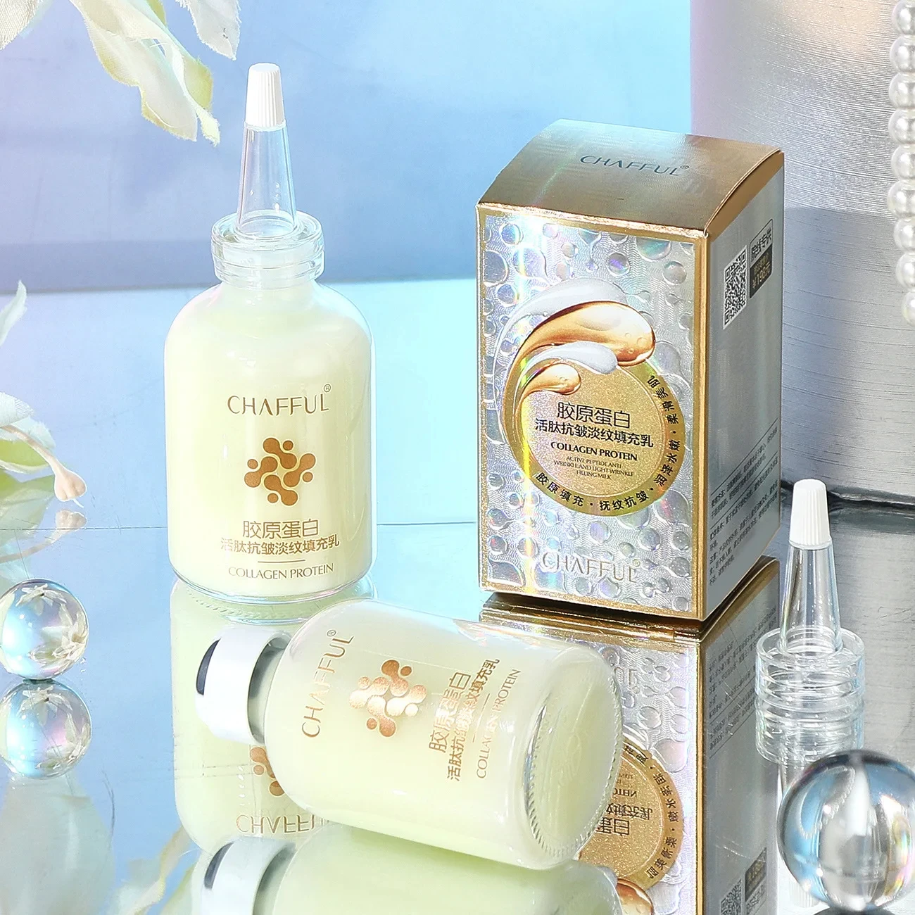 Collagen Active Peptide Anti Wrinkle Filling Lotion Collagen Face Serum Skincare Facial Essence Liquid Moisturizing Nourishing