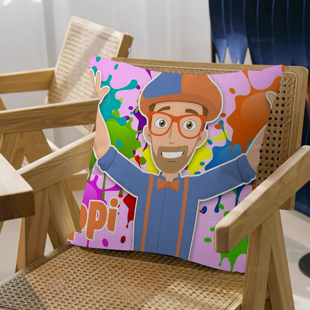 A-B-C-blippiings شخصية وسادة غطاء غبار غرفة نوم الاطفال حزب الديكور المخدة عيد ميلاد الأطفال هدية #4