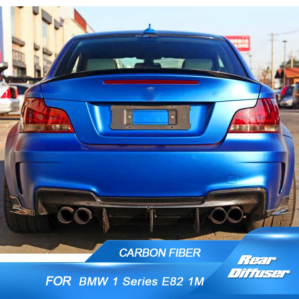 

Car Rear Bumper Diffuser Lip Spoiler for BMW 1 Series E82 1M Bumper 2011 - 2017 Car Rear Diffuser Lip Spoiler Carbon Fiber