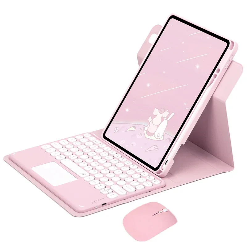 

360° Rotation Case with Keyboard For iPad 11th Generation A16 2025 Case for iPad 11th A16 Touchpad Tablets Keyboard Cover Funda