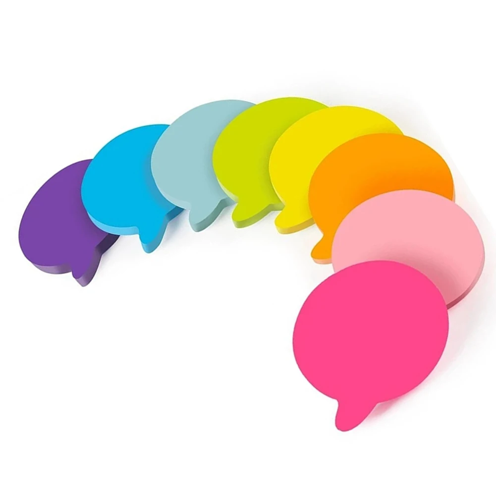 Colorful Notes Memo Paper Classroom Activities 8 Colors Bubble Shaped Notes Speech Bubble Notes Total 160 Sheets