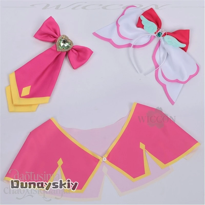 Kobayashi Mikuru Henshin Magical Girl Costume Kawaii Pink Dress Sweet Lolita Wigs Cos Anime Star Detecticeee Precure! Cosplay - view 5