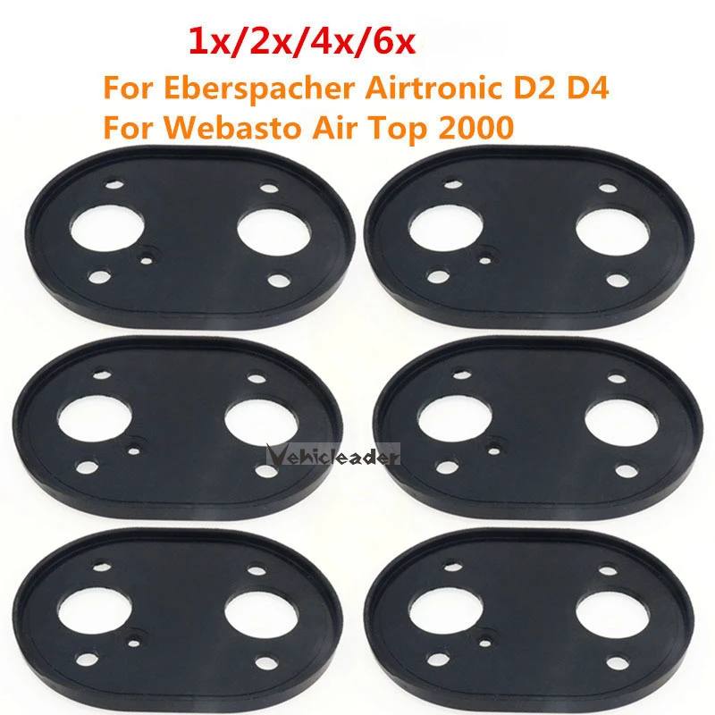 1/2/4/6 Car Air Heater Seal Gaskets Base Black For Eberspacher Airtronic D2 D4 Webasto Air Top 2000 Diesel Parking Heater