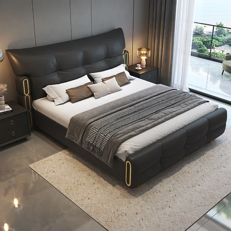 Cama de masaje infantil para dormitorio, cama doble de lujo tamaño Queen, diseño moderno de madera para hospital, cama de belleza segura, camas de matrimonio, muebles para el hogar
