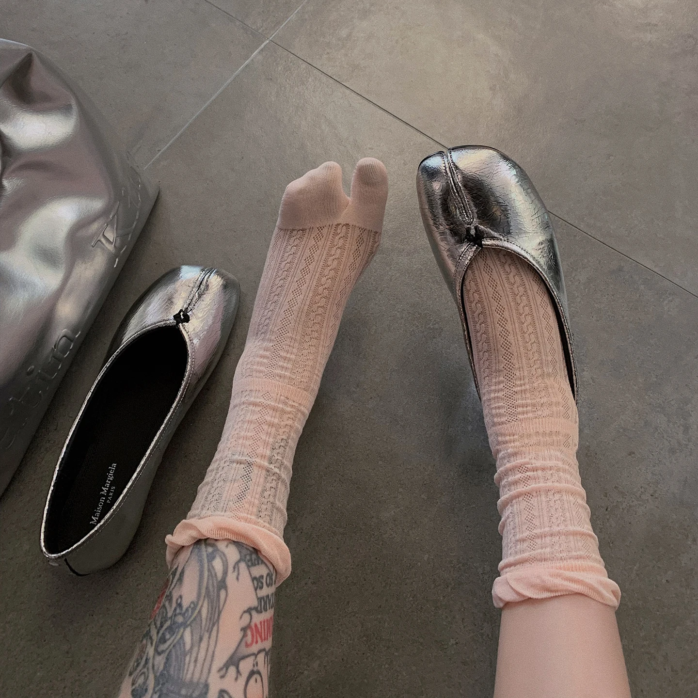 Comfortable Soft BreathableCombed Cotton Summer Thin Split Toe Woman Mesh Socks Ice Cream Candy Color Two-Toed Japanese Tabi Sox image 5