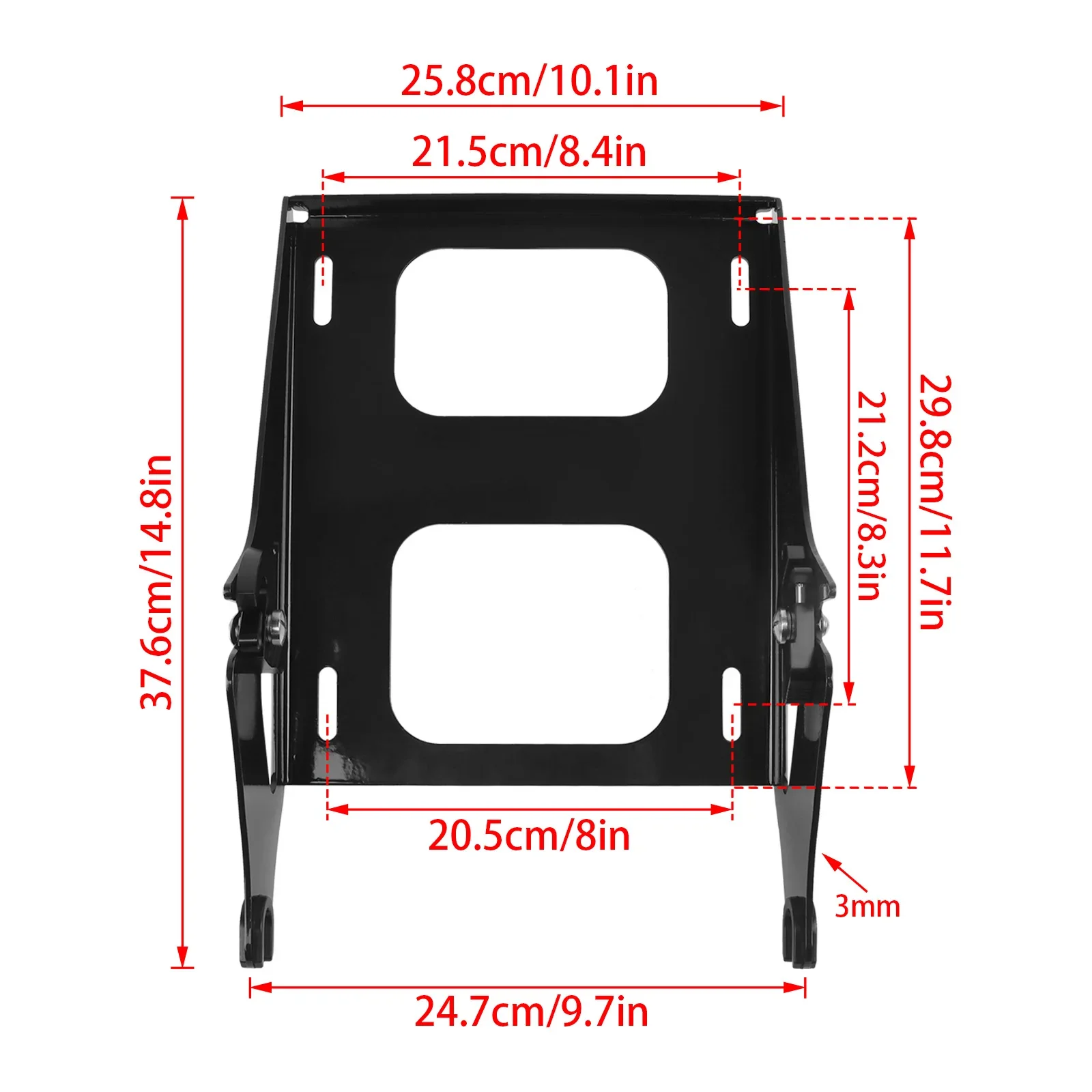 For Harley Tour Pak Touring Road Electra Street Glide FLHR FLHX FLTRX Two Up Detachable Mounting Luggage Rack Docking Kits