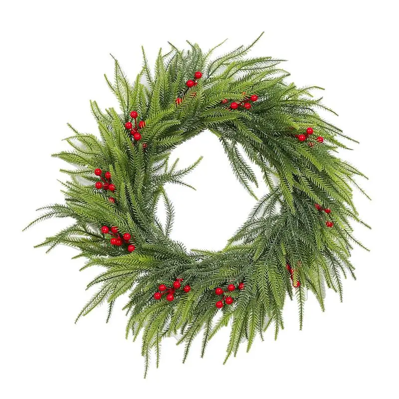 

Рождественская искусственная гирлянда Рождественская искусственная гирлянда с красными ягодами Реквизит для сцены Многоразовая сезонная гирлянда для дома и улицы