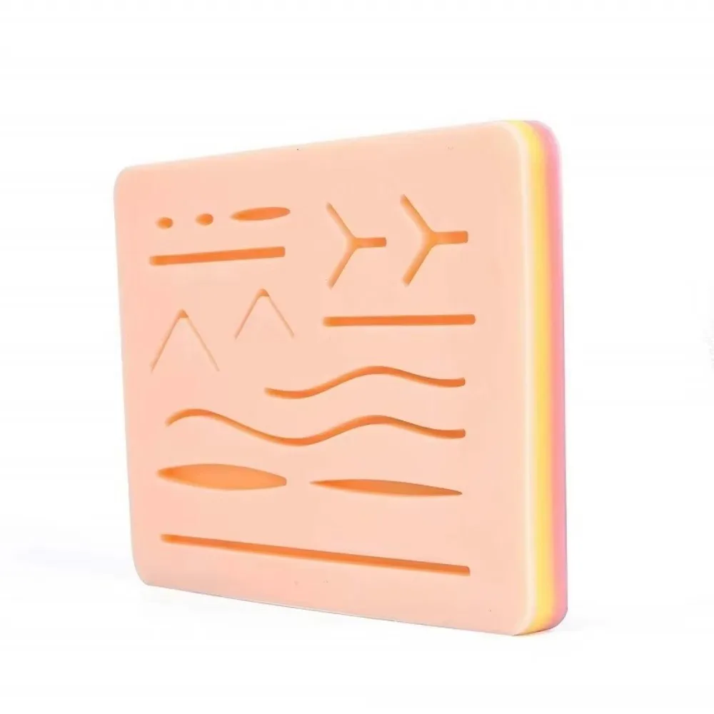 

Training Kit Silicone Skin Pad Surgical Wound Practice Traumatic Suture Practice Suture Training Kit Simulation