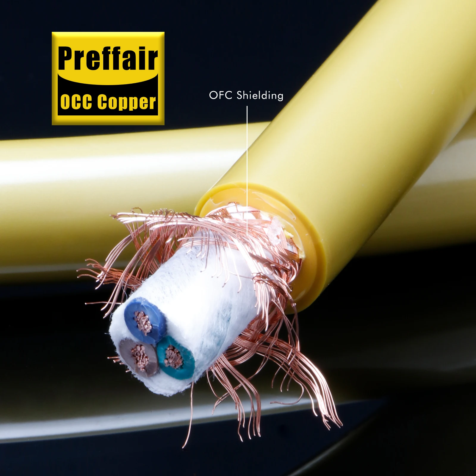 Upgrade OCC Copper Power cable 11AWG EU schuko power cable audiophile Power cord