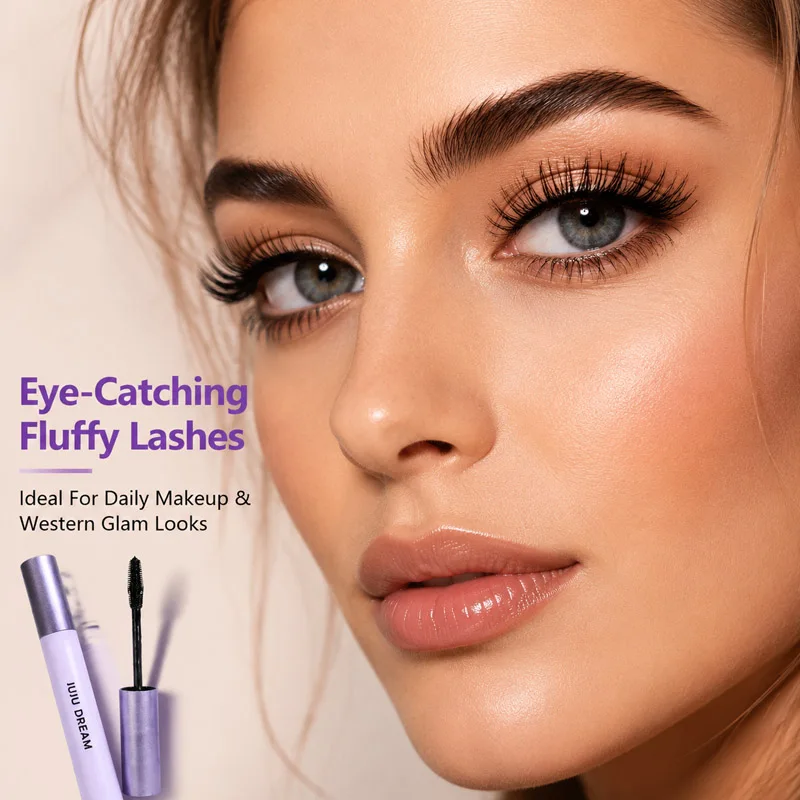 4D Curling Volumizing Mascara — Waterproof Long-Lasting, Smudge-Proof, Easy Apply, Lifts & Defines for Xmas & Winter Glam Look