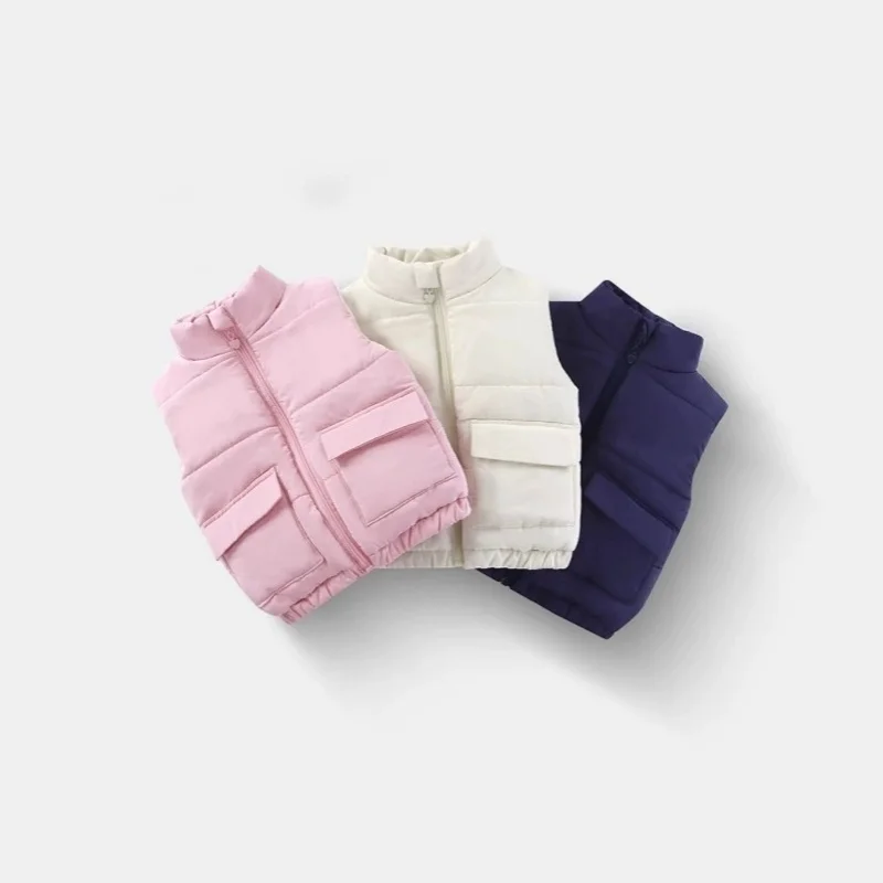 

Thick Lined Fleece Vest for 1-7Y Kids - Warm Sleeveless Padded Jacket Waistcoat for Girls And Boys