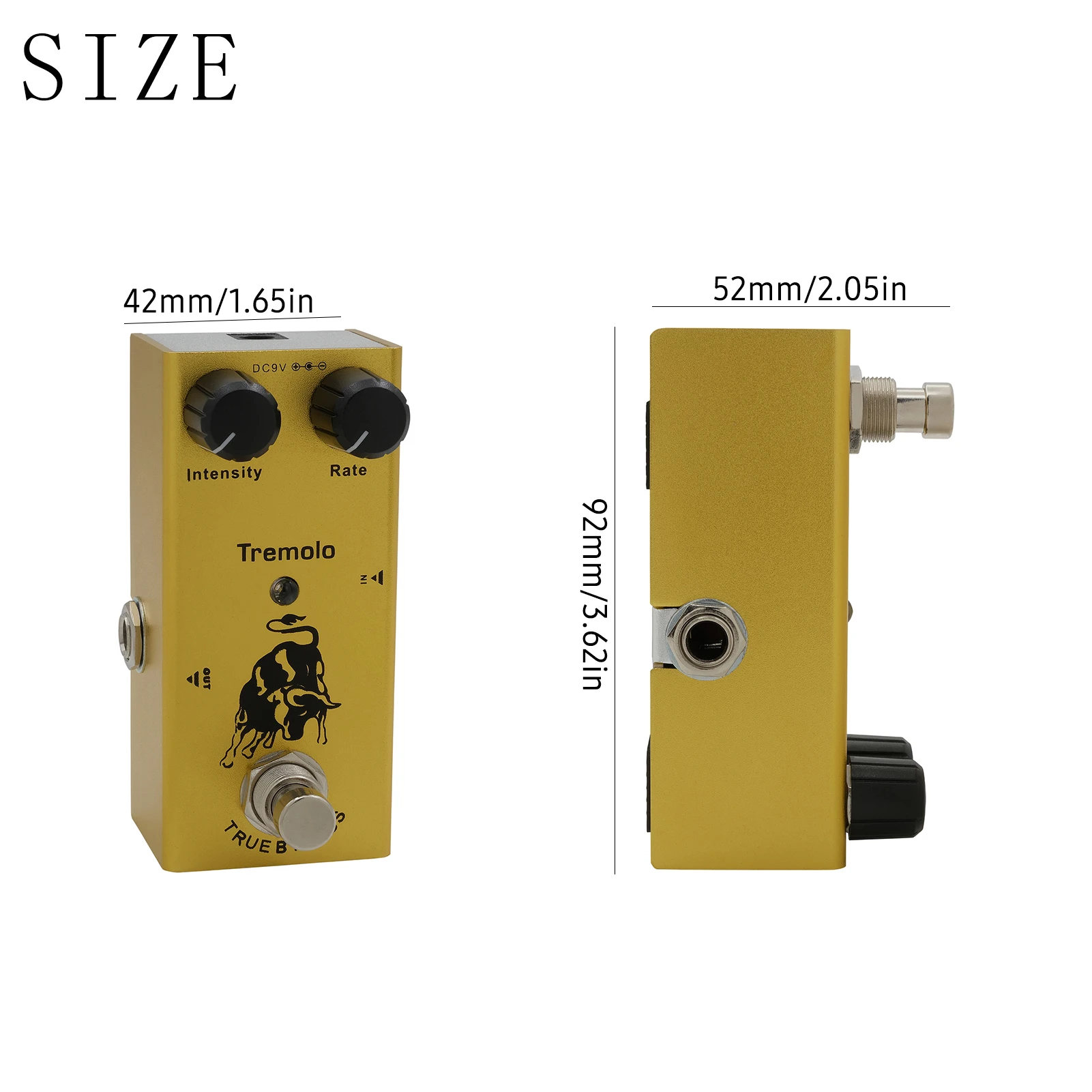IRIN Electric Guitar Effect Pedal Portable Guitar Effector Mini Single Electric Guitar Effect Pedal with True Bypass 10 Types