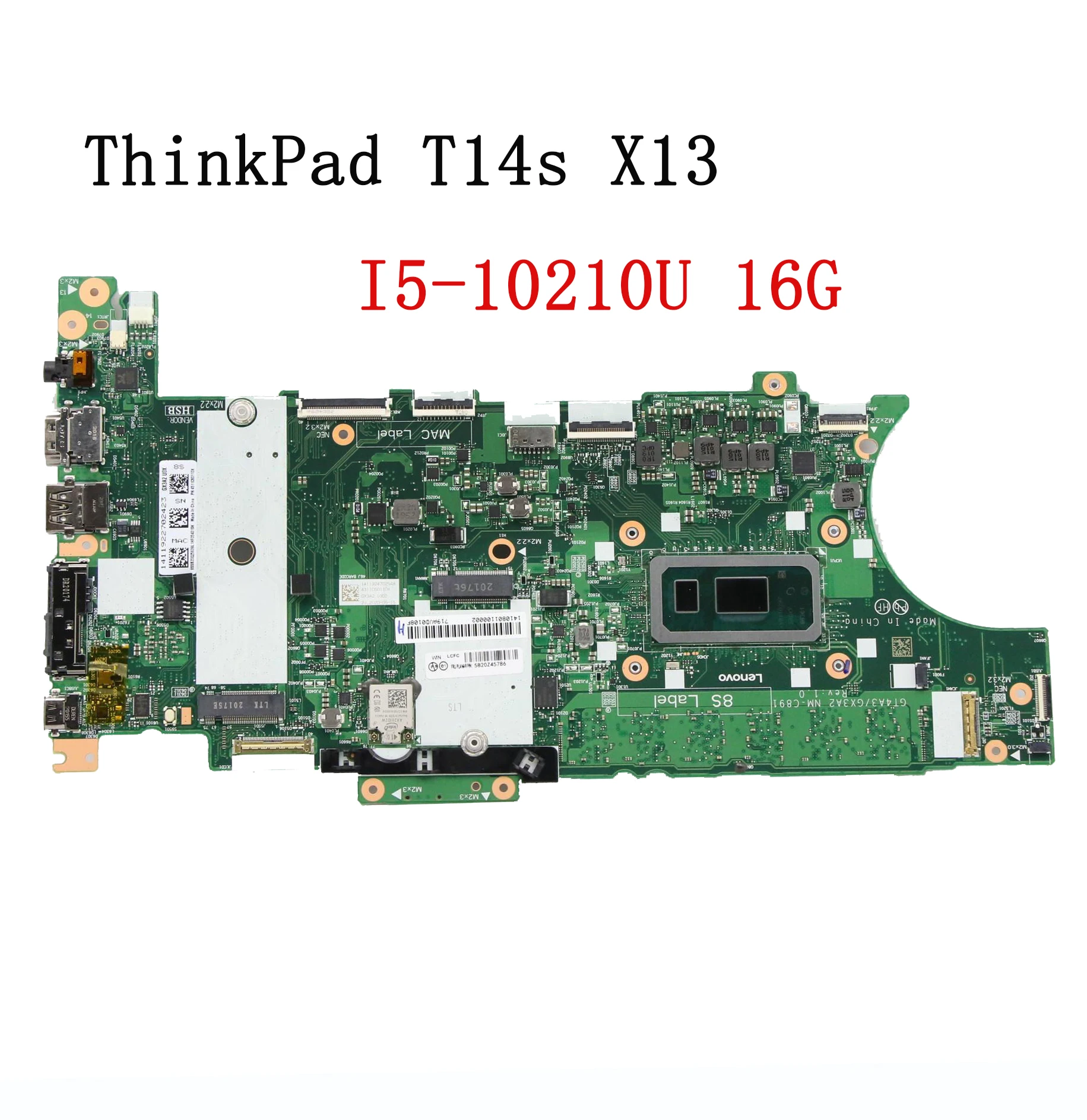 

New Original For ThinkPad T14s X13 I5-10210U 16G Motherboard 5B20Z45846 5B20Z45786